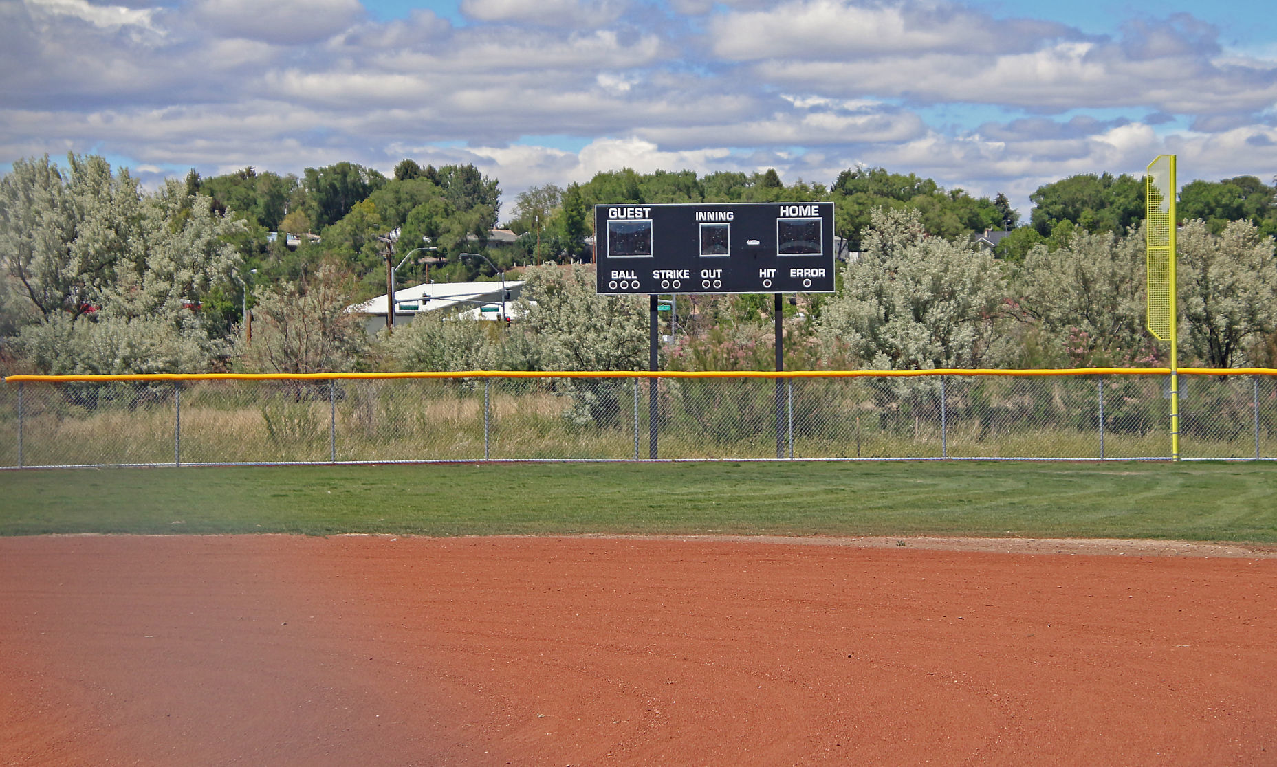 City of Elko Sports Complex field looking over Humboldt River